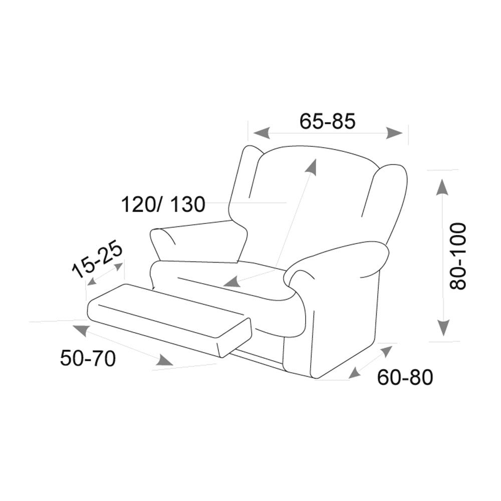 Funda Elástica Sillón Relax Silver