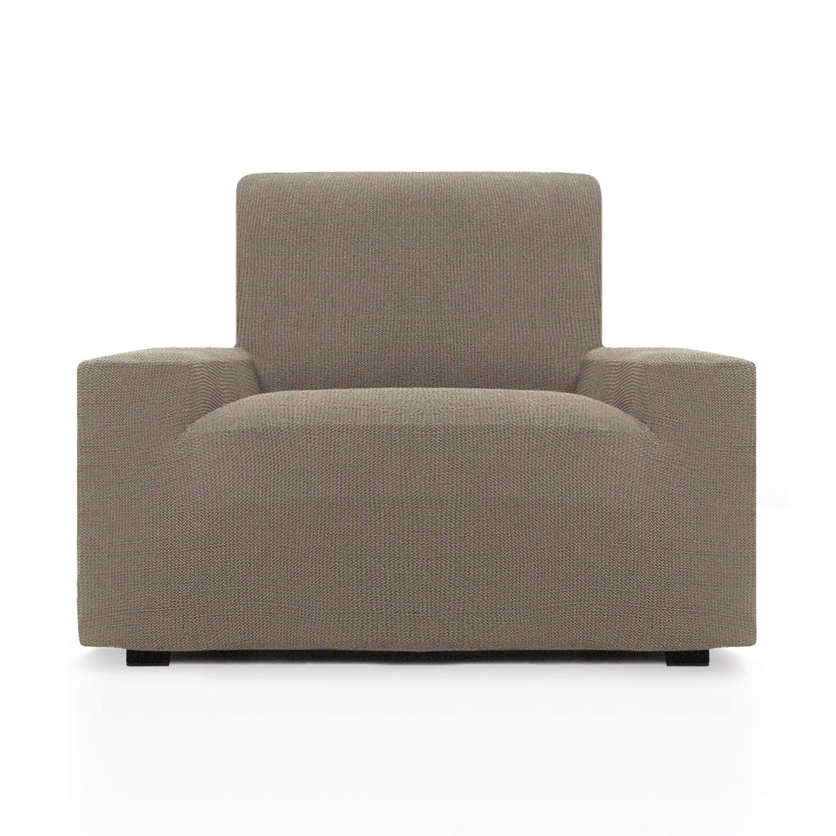 Funda de sofá Willy Lino instalada en sofá de 1 plaza