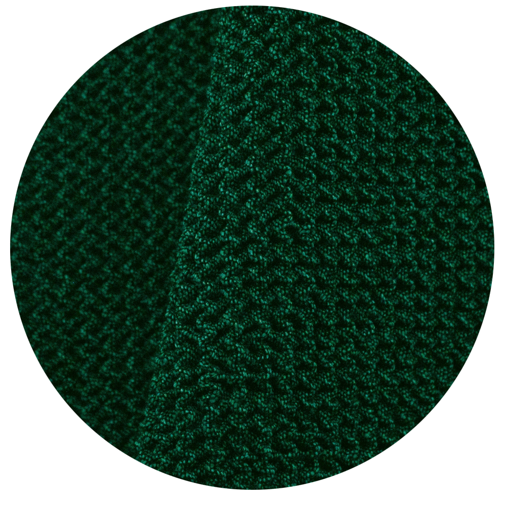  Detalle del tejido superelástico de la funda de sofá Willy Verde Oscuro