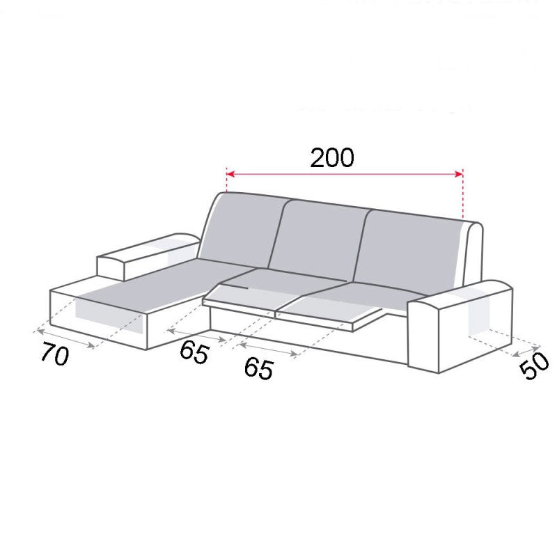 Cubre Acolchado Reversible Chaise Longue Relax Polster