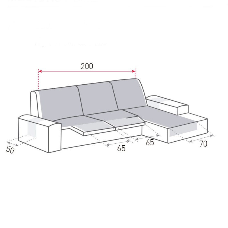 Cubre Acolchado Reversible Chaise Longue Relax Polster