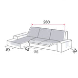Cubre Acolchado Reversible Chaise Longue Relax Polster