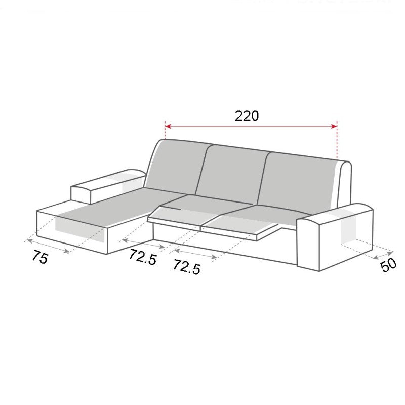 Cubre Acolchado Reversible Chaise Longue Relax Polster