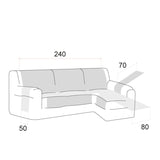 Cubre Chaise Longue Antideslizante Coral