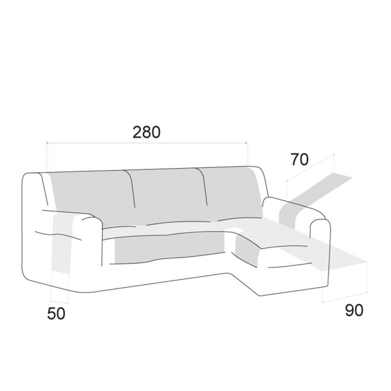 Cubre Chaise Longue Antideslizante Coral