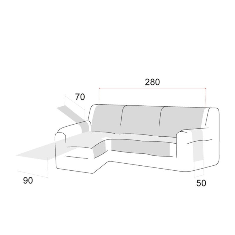 Cubre Chaise Longue Antideslizante Coral