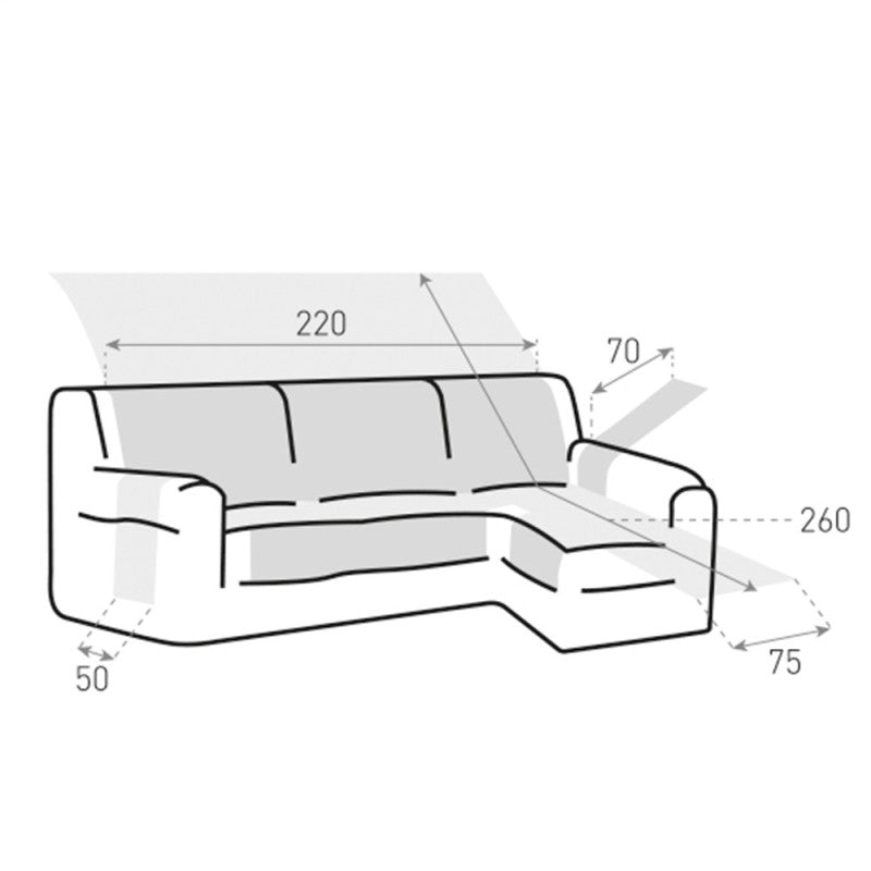 Cubre Chaise Longue Antideslizante Coral