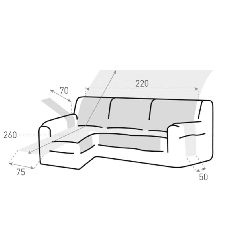 Cubre Chaise Longue Antideslizante Coral