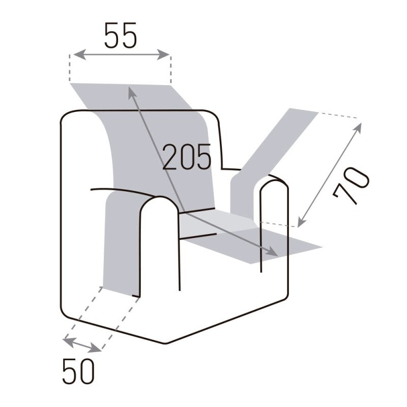 Cubre Sillón Acolchado Reversible DRY PROTECT