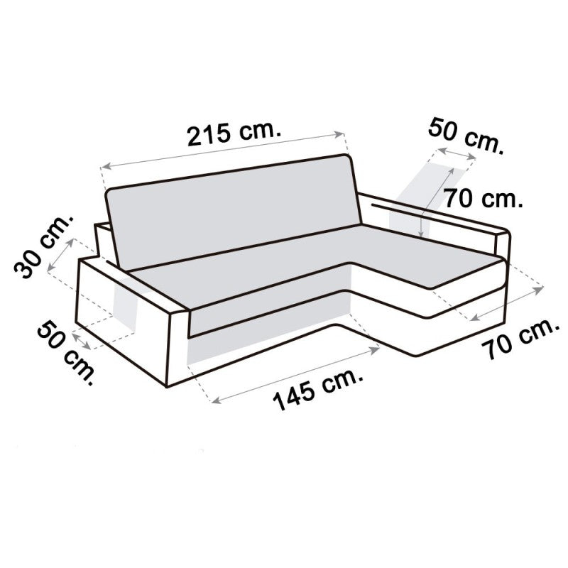 Cubre Sofá Chaise Longue Friheten Polster