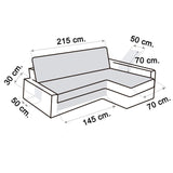 Cubre Sofá Chaise Longue Friheten Polster