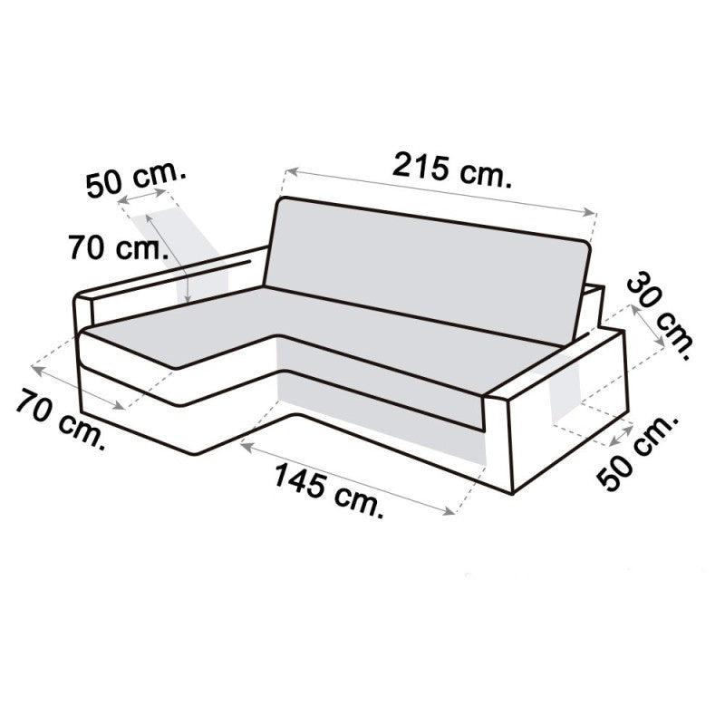 Cubre Sofá Chaise Longue Friheten Polster