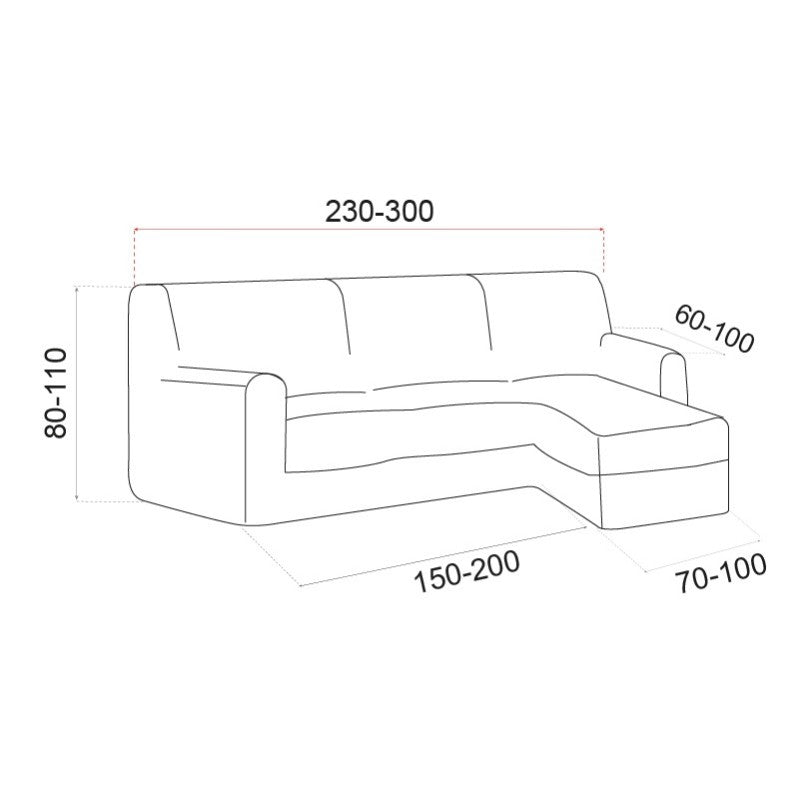 Funda Multielástica Chaise Longue Stark