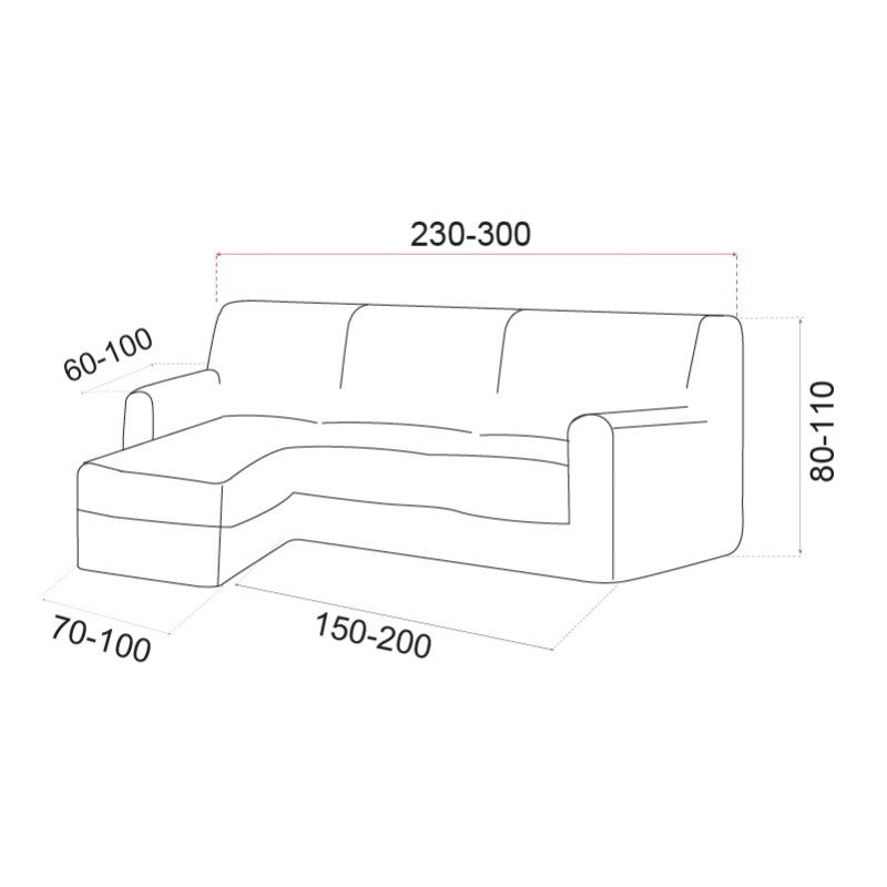 Funda Multielástica Chaise Longue Stark