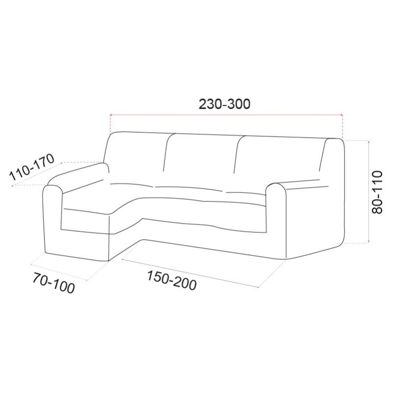 Funda Multielástica Chaise Longue Stark