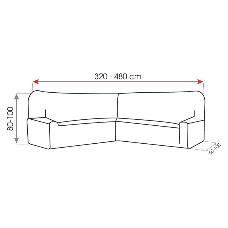 Funda Multielástica Sofá Rinconero Stark