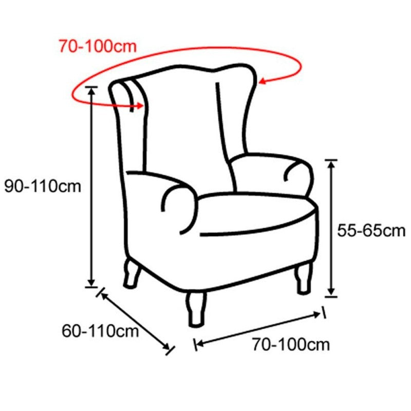 Funda Sillón Orejero Super Elástica Niagara
