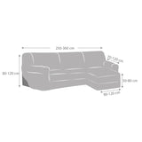 Funda Súper Elástica Chaise Longue Jersey