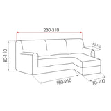 Funda Superelástica Chaise Longue Mila