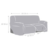 Funda Superelástica Sofá Relax 3 Plazas 2 Pies Roque