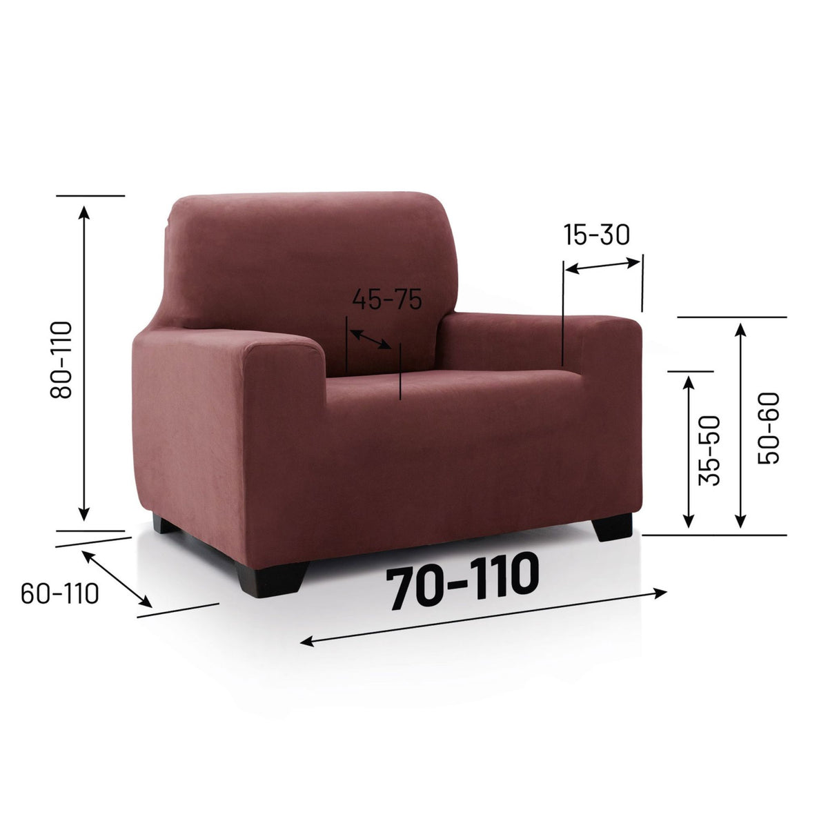 Capa de Sofá Superelástica Velvet