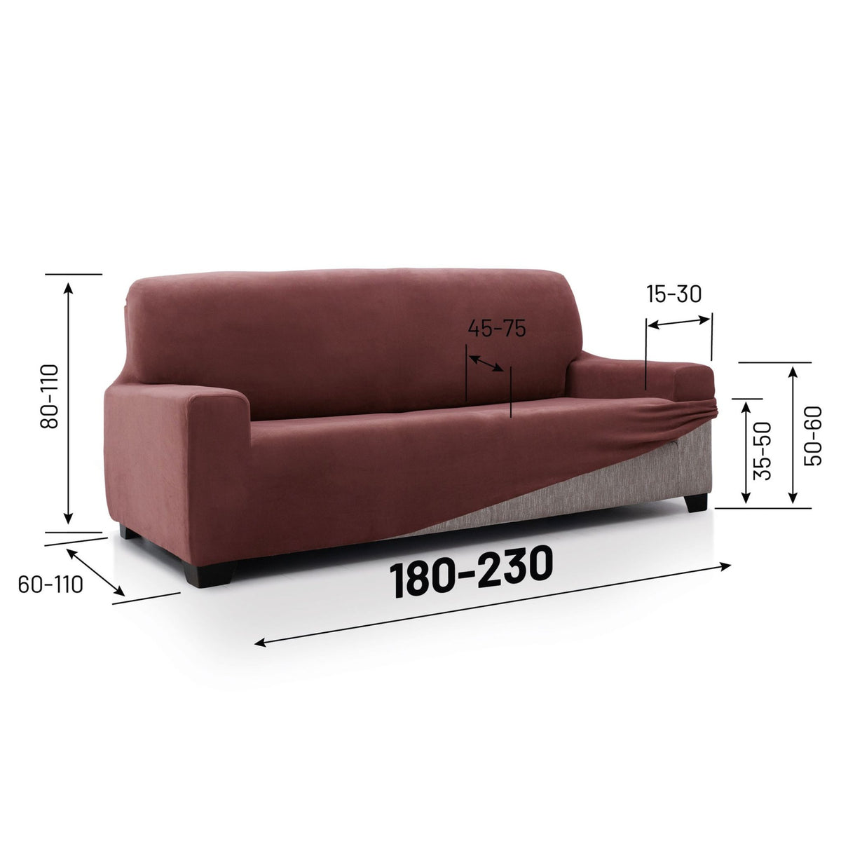 Capa de Sofá Superelástica Velvet
